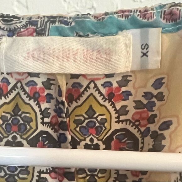 Sundance Johnny Was 100% Silk Handkerchief Print Top - Picture 9 of 11